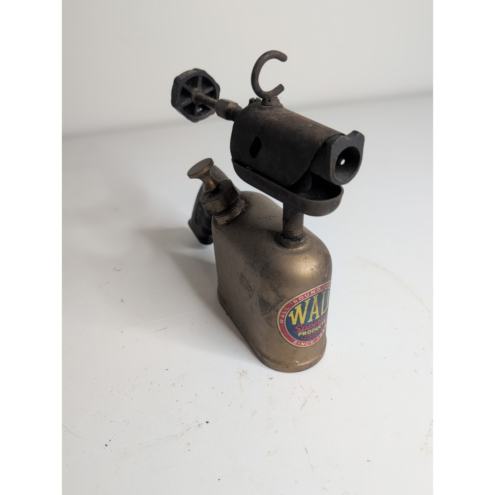 Vintage Antique Steel Blow Torch Wall Pisto Grip